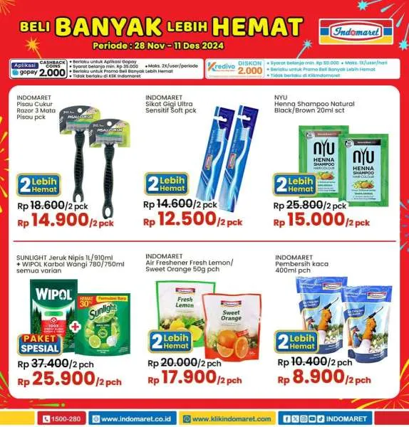 Promo Indomaret Super Hemat Periode 28 November-11 Desember 2024