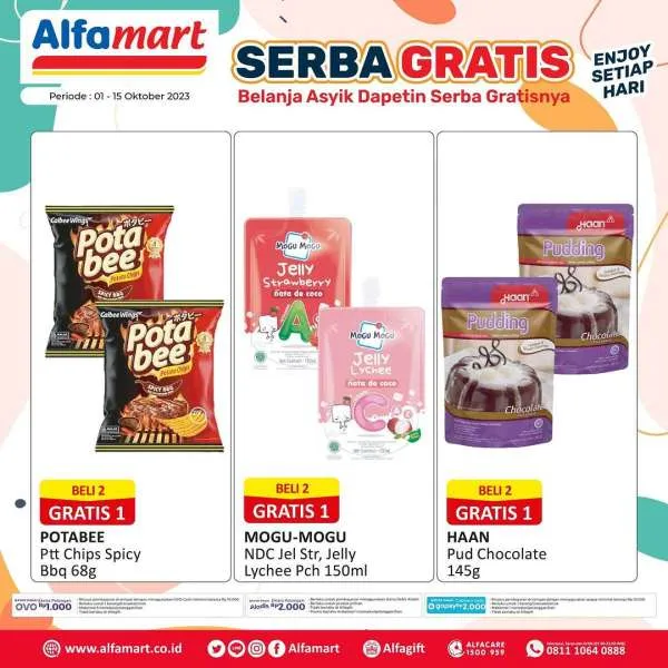 Promo Alfamart Serba Gratis Periode 1-15 Oktober 2023