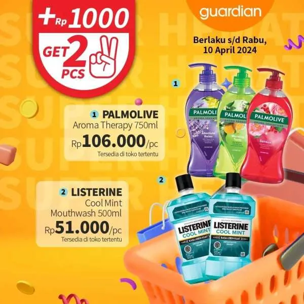 Promo Guardian Super Hemat Periode 28 Maret-10 April 2024