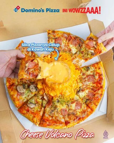 Promo Dominos Pizza Cheese Volcano Hemat