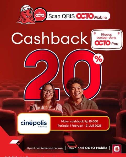 Promo Cinepolis dan Octo Mobile Sampai 31 Juli 2025