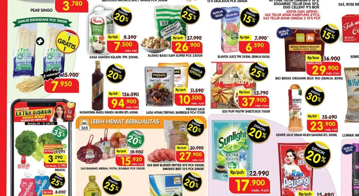 Promo Superindo di 15 Juni 2022 untuk Belanja Produk Kebutuhan Sehari-Hari