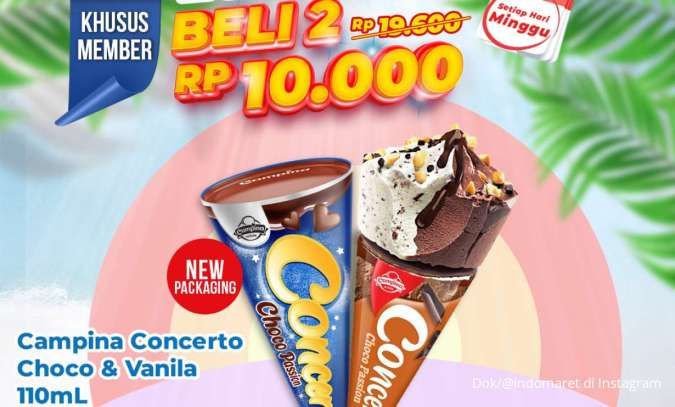 Promo Es Krim Weekend 15 Desember 2024, Concerto Beli 2 Rp 10.000 Hanya Hari Ini