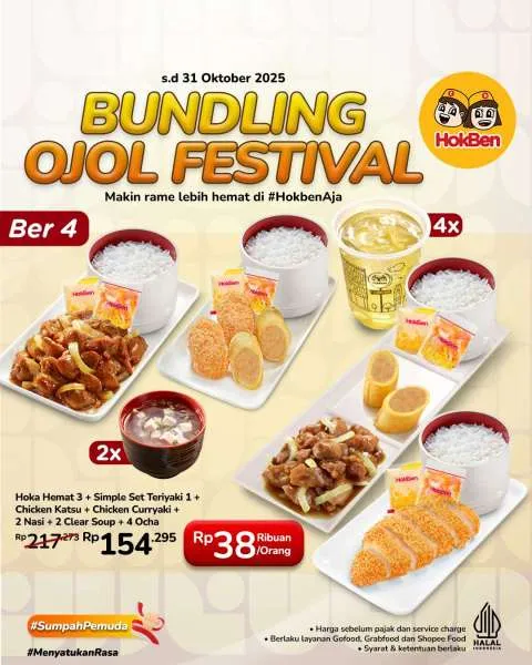 Promo HokBen Bundling Ojol Festival Ber-4