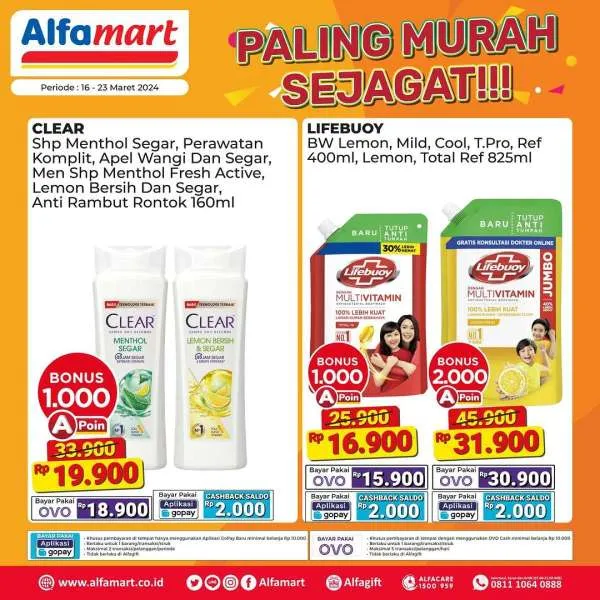 Promo Alfamart Paling Murah Sejagat 16-23 Maret 2024, Lifebuoy Cair ...