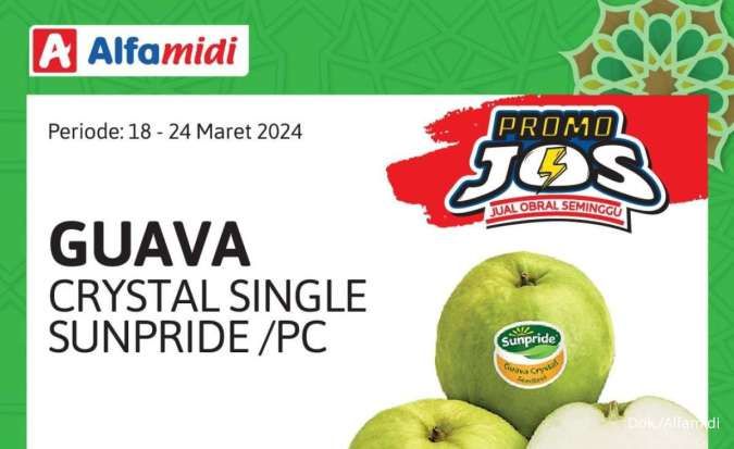 Promo Alfamidi JOS 18-24 Maret 2024, Jambu Kristal Lebih Murah di Area Jabodetabek