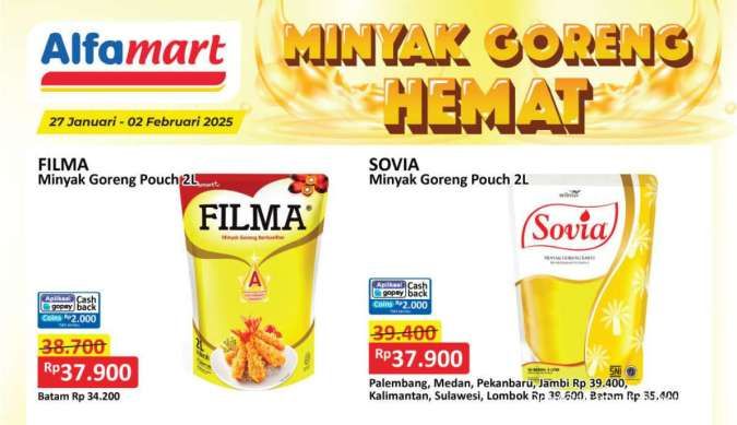 Promo Minyak Goreng Hemat di Alfamart dan Superindo Weekend, Segera Berakhir Besok