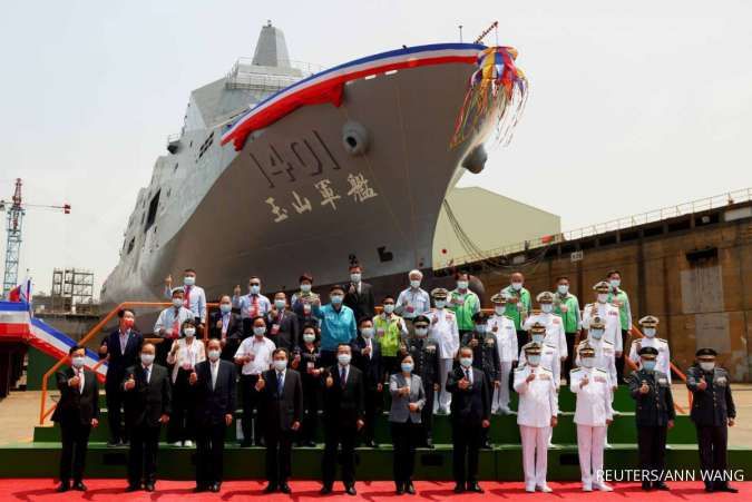 Hadapi China, Taiwan luncurkan kapal serbu amfibi bersenjata rudal