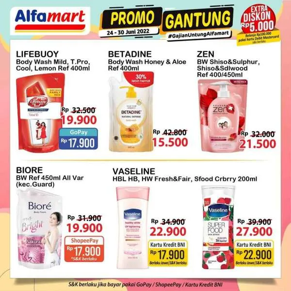 Katalog Promo Alfamart Gajian Untung Periode 24-30 Juni 2022