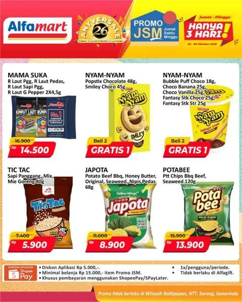 Promo JSM Alfamart Periode 3-5 Oktober 2025