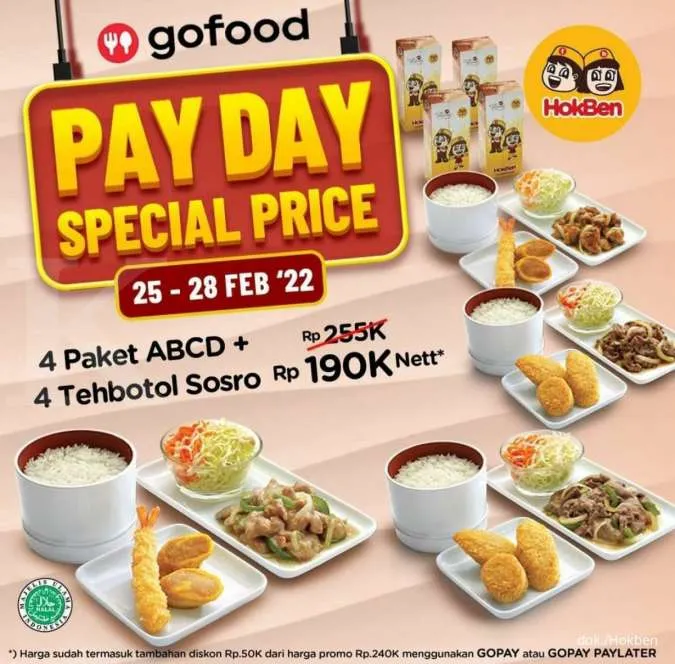 Promo Hokben Payday Special Price 25-28 Februari 2022