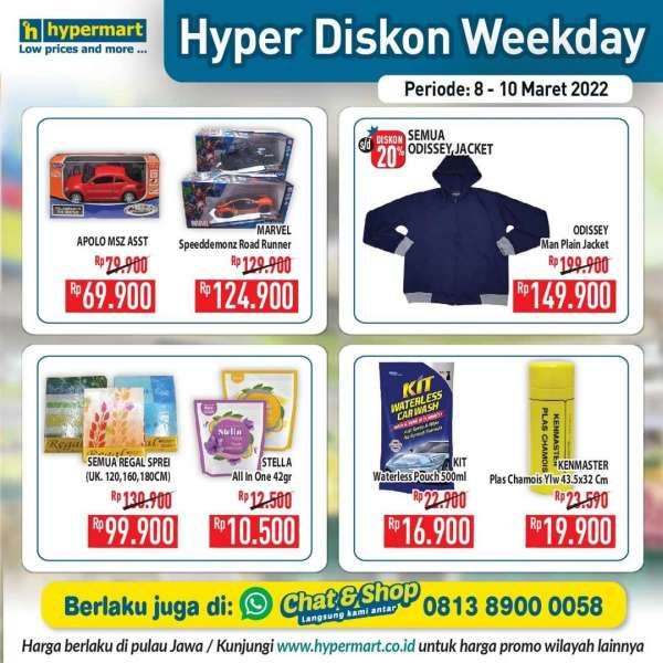 Promo Hypermart Hyper Diskon Weekday Terbaru 8-10 Maret 2022