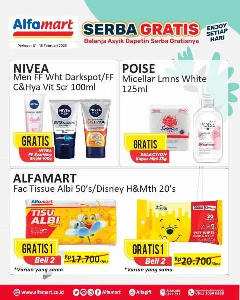 Promo Alfamart Serba Gratis Periode 1-15 Februari 2025