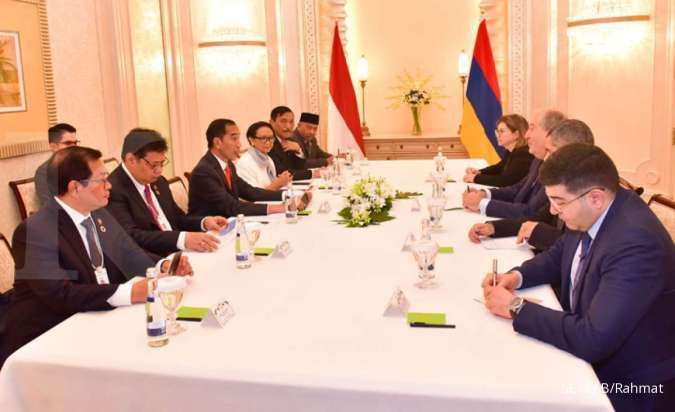 Jokowi ajukan permintaan bebas visa saat bertemu Presiden Armenia
