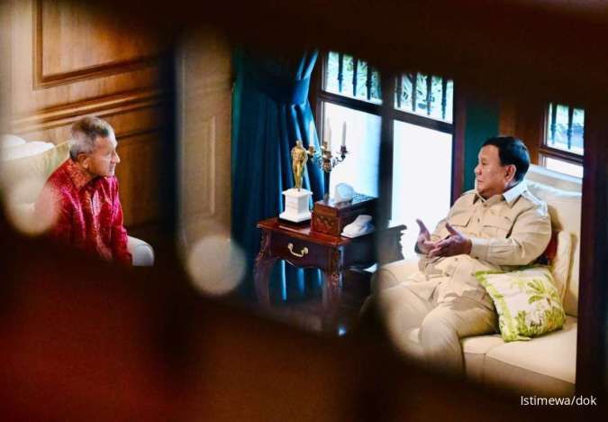 Prabowo Terima Menlu Singapura Vivian Balakrishnan di Hambalang
