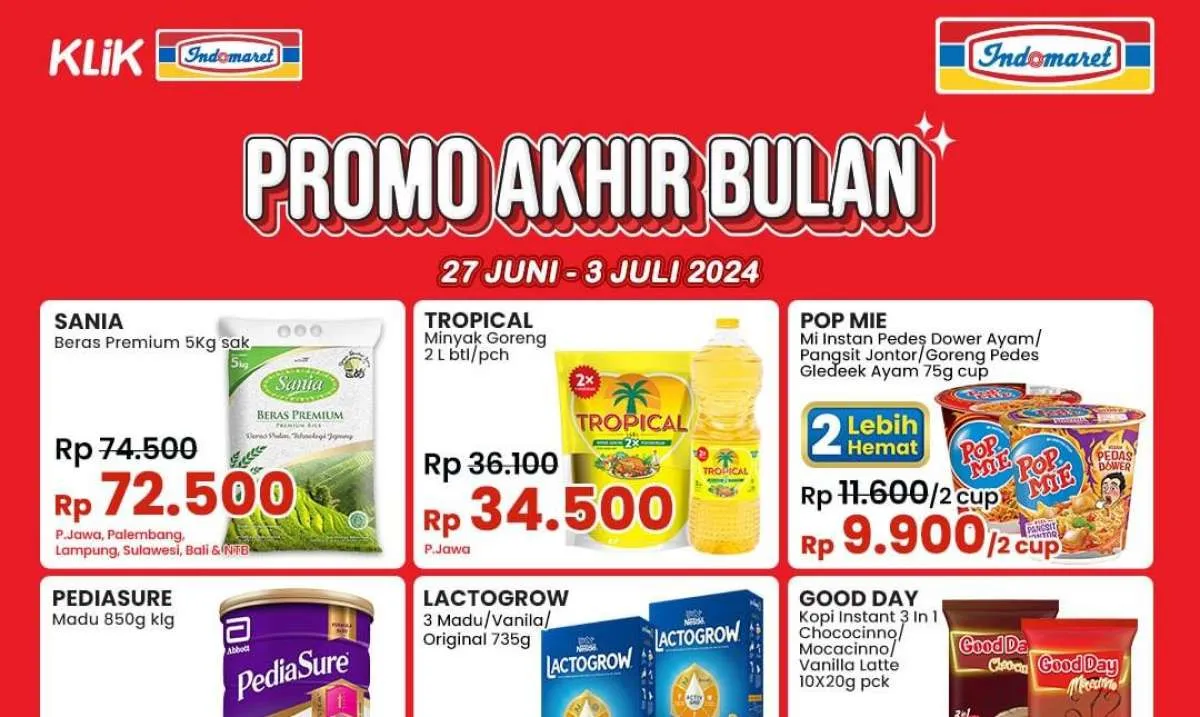 Promo Gajian Indomaret Juli 2024 Segera Berakhir Besok, Harga Spesial & 2 Lebih Hemat