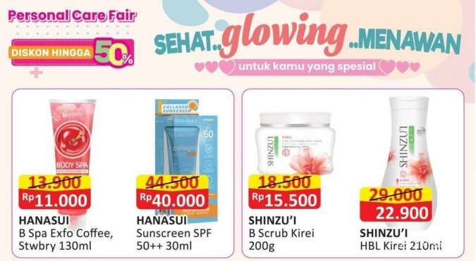 Promo Alfamart Perawatan & Kecantikan Diskon 50%, Berlaku sampai Hari Ini (15/2)