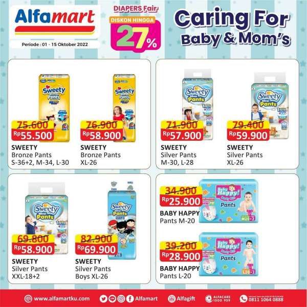 Promo Alfamart Diapers Fair Periode 1-15 Oktober 2022