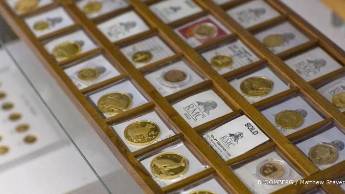 Emas naik karena spekulasi stimulus China dan AS