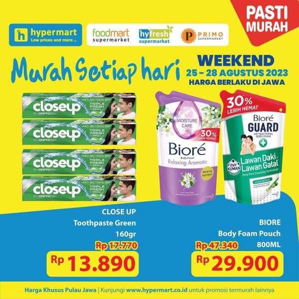 Katalog Harga Promo JSM Hypermart Terbaru 25-28 Agustus 2023, Promo di Pulau Jawa