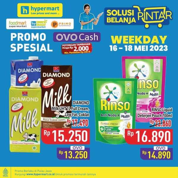 Promo Hypermart Hyper Diskon Weekday Periode 16-18 Mei 2023