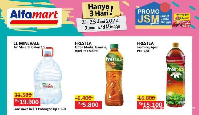 Promo JSM Alfamart Terbaru 21-23 Juni 2024, Promo Le Minerale dan Magnum 2 Gratis 1