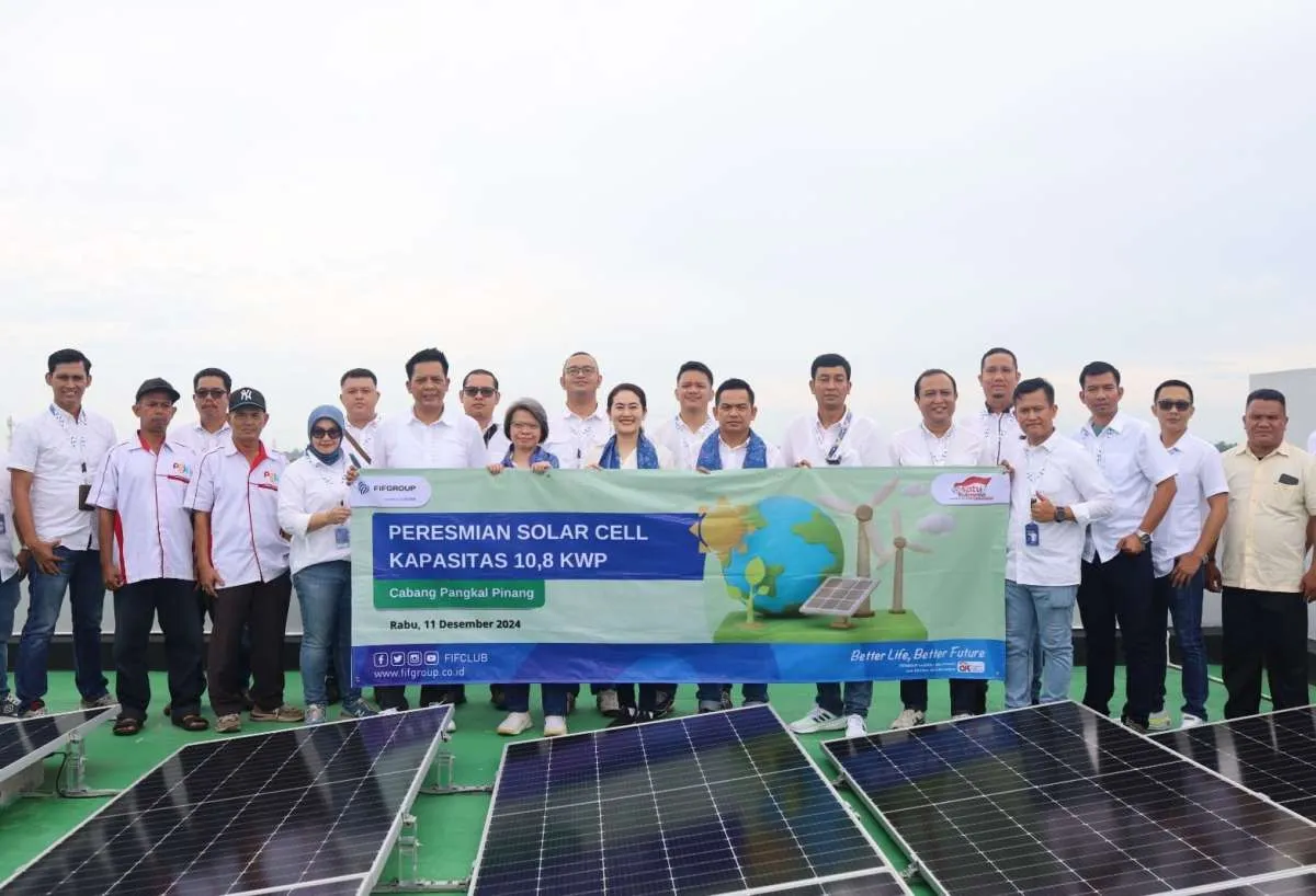 Mantapkan Langkah Keberlanjutan, Panel Surya ke-27  FIFGROUP Hadir di Pangkal Pinang