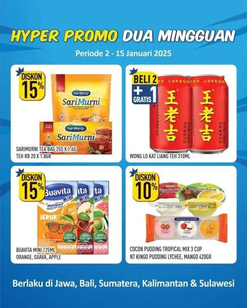 Promo Hypermart Dua Mingguan Periode 2-15 Januari 2024