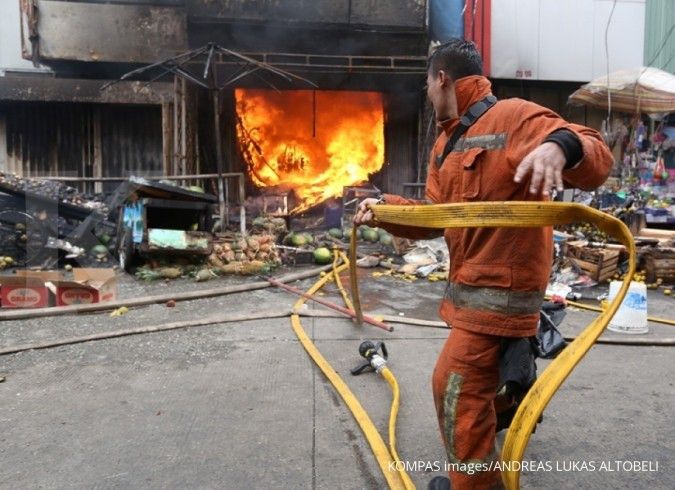 Kebakaran terjadi di gudang garmen Jakarta Utara