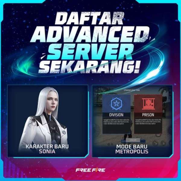 Pendaftaran FF Advance Server periode Mei 2023 telah dibuka