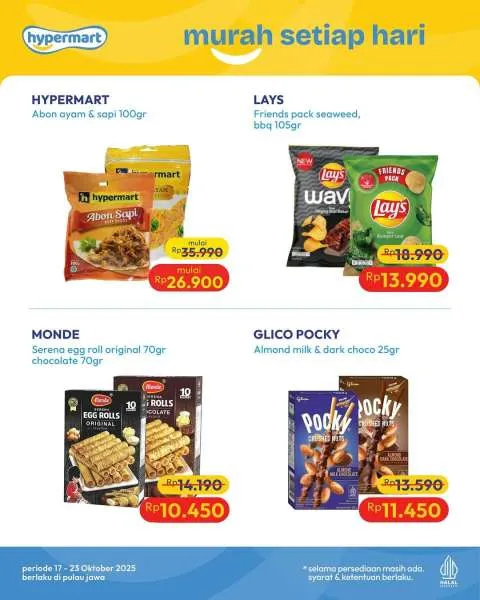 Promo JSM Hypermart Hyper Diskon Weekend Periode 17-20 Oktober 2025