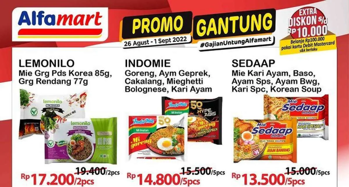 Promo Alfamart Gajian Untung di Akhir Bulan Agustus Tahun 2022, Berikut Katalongnya