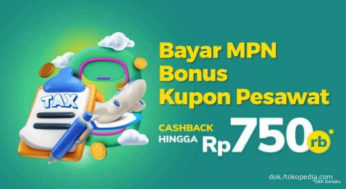 Dapatkan Bonus Kupon Pesawat di Tokopedia dengan Cashback hingga Rp 750.000
