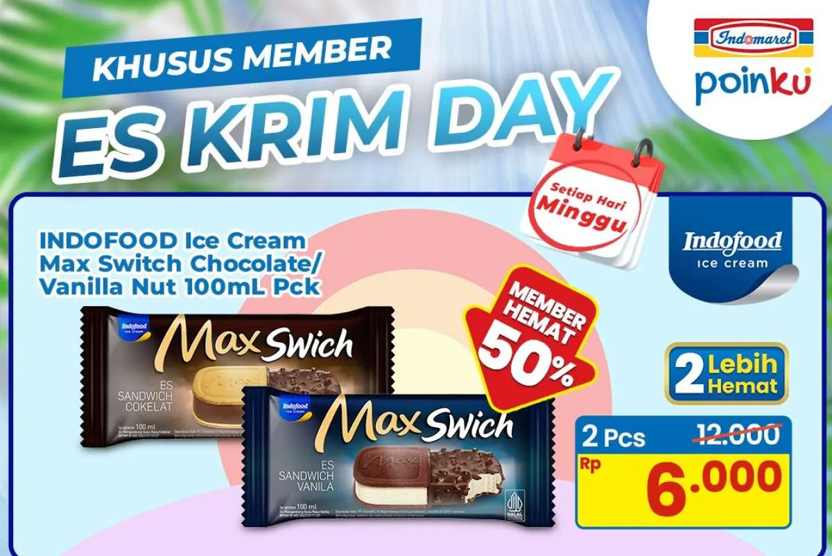 Promo Es Krim di Indomaret Weekend 14 September 2025, Beli 2 Rp 6.000