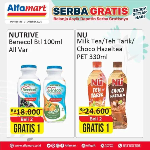 Promo Alfamart Serba Gratis Periode 16-30 Oktober 2024