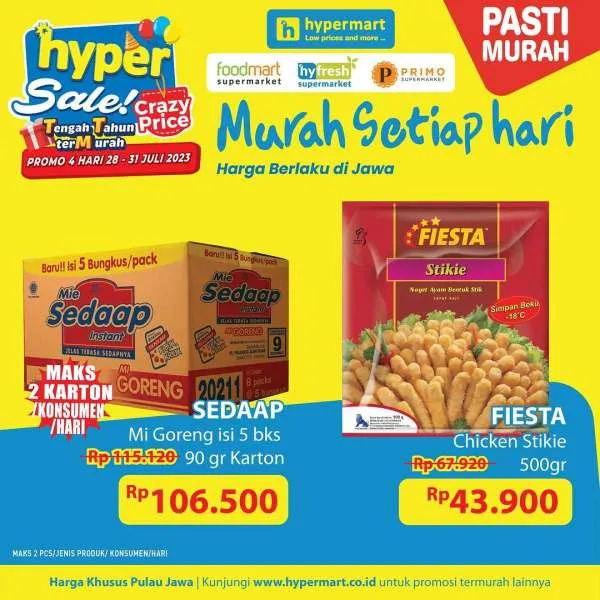 Katalog Harga Promo JSM Hypermart Terbaru 28-31 Juli 2023