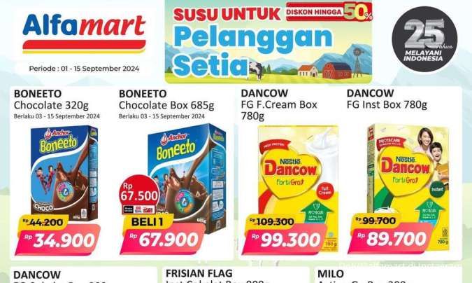 Promo Alfamart Bulan September 2024, Pediasure Sampai Nutrilon Royal Diskon Besar