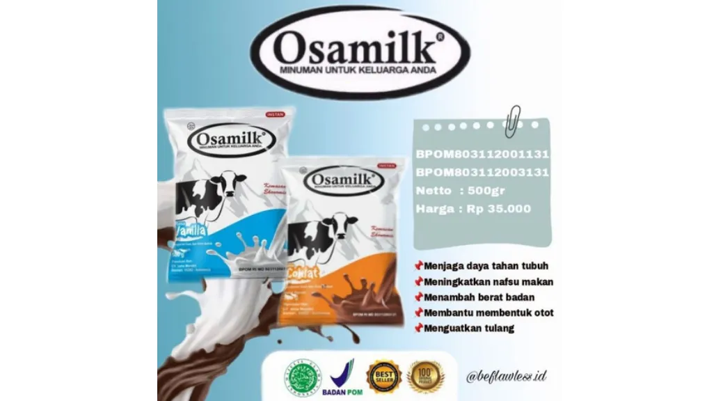Susu penambah nafsu makan & berat badan anak: Osamilk