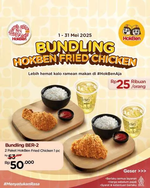 Bundling Hokben Fried Chicken Berdua