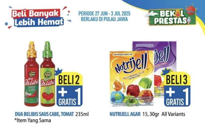 Promo Hypermart Beli Banyak Lebih Hemat hingga 3 Juli, Saus Belibis Beli 2 Gratis 1