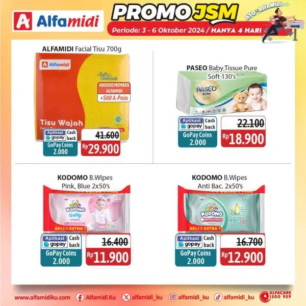 Promo JSM Alfamidi Hanya 4 Hari Periode 3-6 Oktober 2024