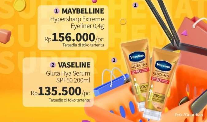 Promo Guardian 9-22 Januari 2025, Tambah Rp 1.000 Dapat 2 Vaseline Gluta-Hya Serum