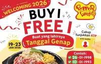 Promo Pepper Lunch Ultah Tanggal Genap, Buy 1 Get 1 Sampai 23 Januari!