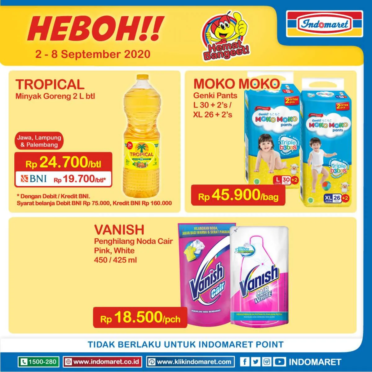 Promo Indomaret Harga Heboh terbaru, 6 September 2020!