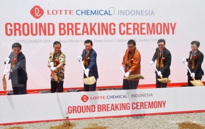 Pembangunan komplek petrokimia Lotte Chemical Indonesia resmi dimulai