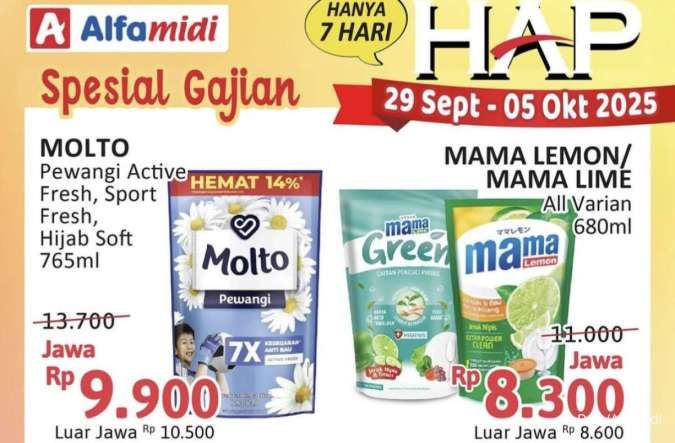 Katalog Promo Alfamidi Hemat Satu Pekan Spesial Gajian 29 September-5 Oktober 2025