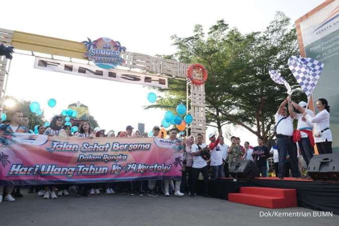 Menteri BUMN Hadiri Family Gathering dalam Rangka HUT ke-74 Kereta Api