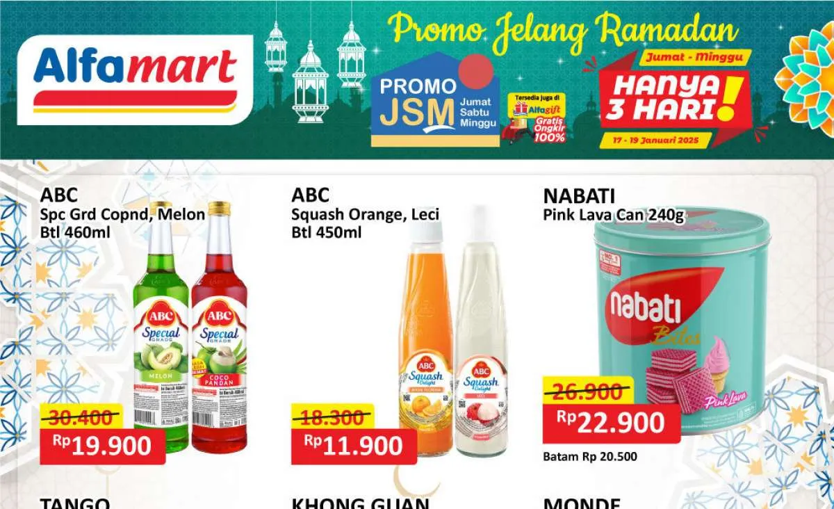 Promo JSM Alfamart Terbaru Bulan Januari 2025, Dapatkan Promo Menjelang Ramadan