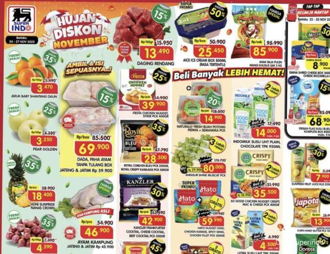 Katalog Promo Superindo Weekday Diskon hingga 50% Periode 24-27 November 2025