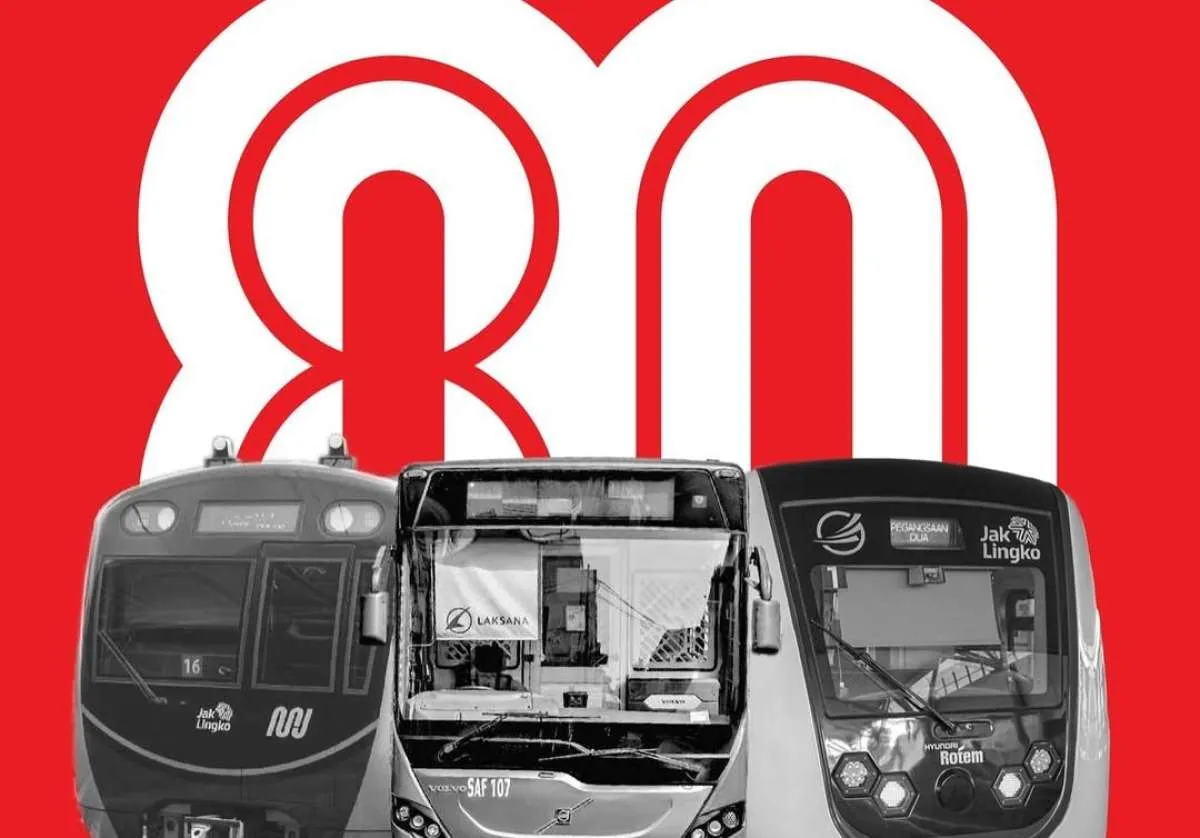 Promo MRT, LRT dan Transjakarta Cuma Rp 80 Spesial 17-18 Agustus 2025